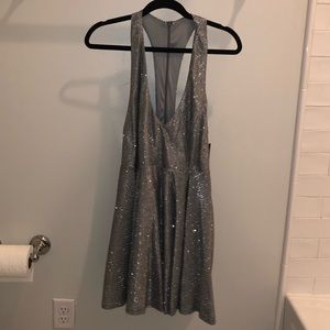 Lulus Silver sparkly dress